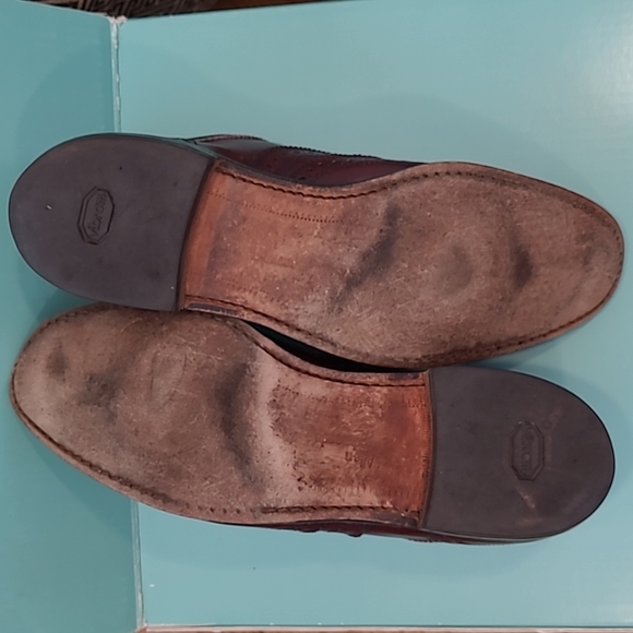 Allen Edmonds Brown Leather Wingtip Oxfords Dress Shoes size 11 - Picture 5 of 7